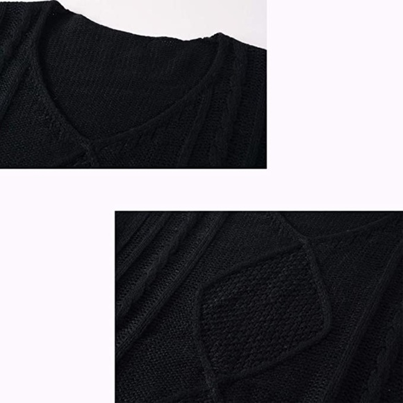 Boho fringed v neck sweater - Picture 2 of 5